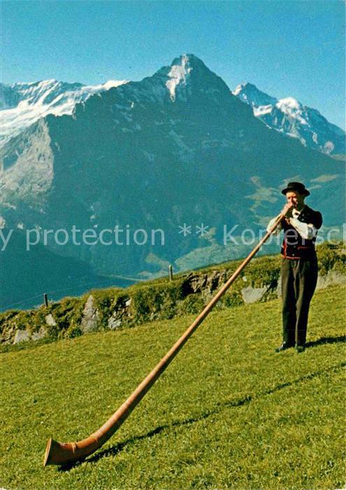 Alphorn Alphornbläser Berner Oberland Eiger
