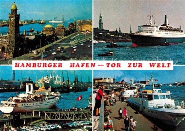 Dampfer Oceanliner Hamburg Hafen