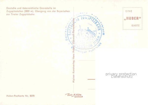 Grenze Douane Zoll Deutschland Österreich Zugspitzstollen – Bild 2