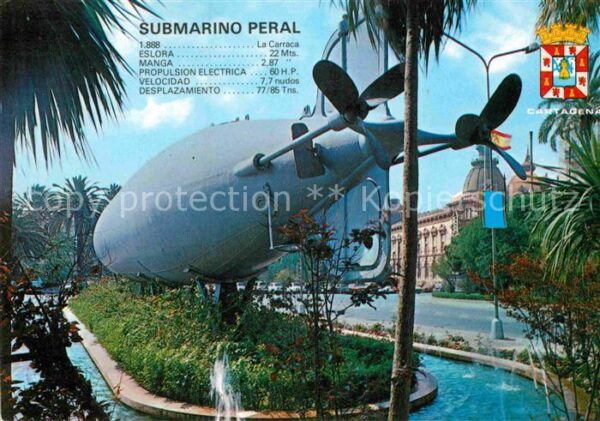 U-Boot Unterseeboot Submarine Sous-Marin Cartagena Submarino Peral