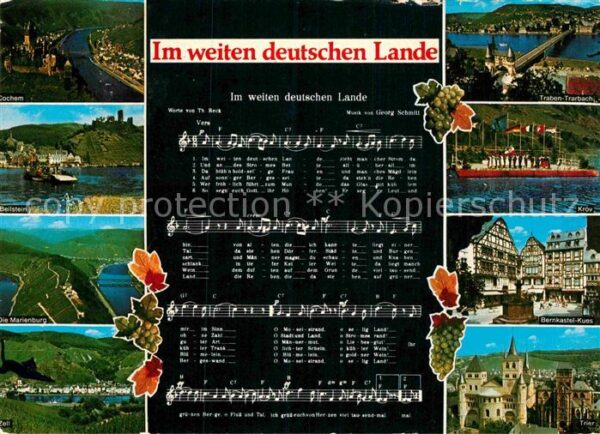 Liederkarte Im weiten deutschen Lande