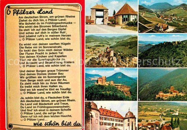 Liederkarte O Pfälzer Land Hotel Leinsweiler-Hof Bu