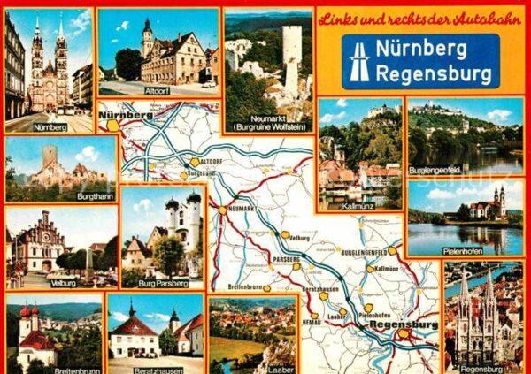 Autobahn Nürnberg Regensburg Burglengenfeld Velb