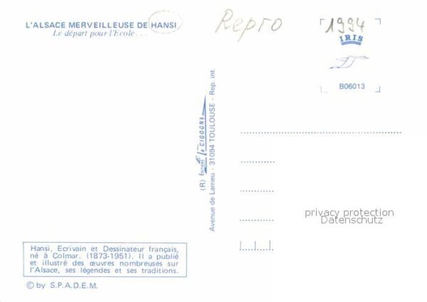 Hansi Le Depart pour l'Ecole – Bild 2