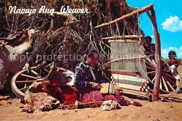Indianer Native American Navajo Rug Weaver
