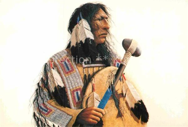 Indianer Native American Crow flies over the Earth Mark Rohrig