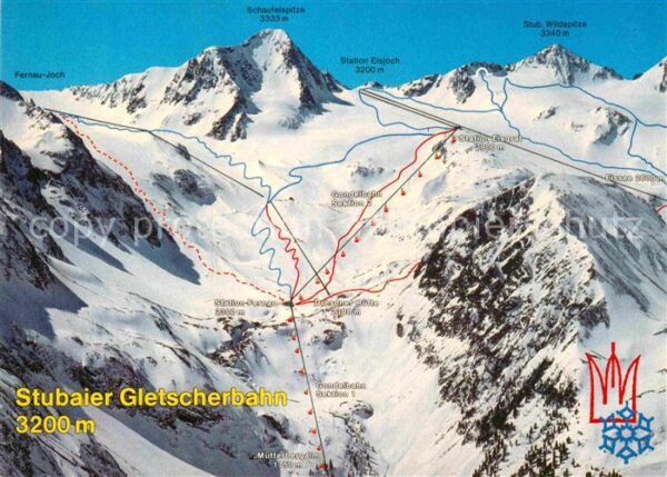 Seilbahn Stubaier Gletscherbahn Stubaital Tirol