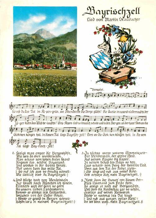 Liederkarte Bayrischzell Martin Staudacher
