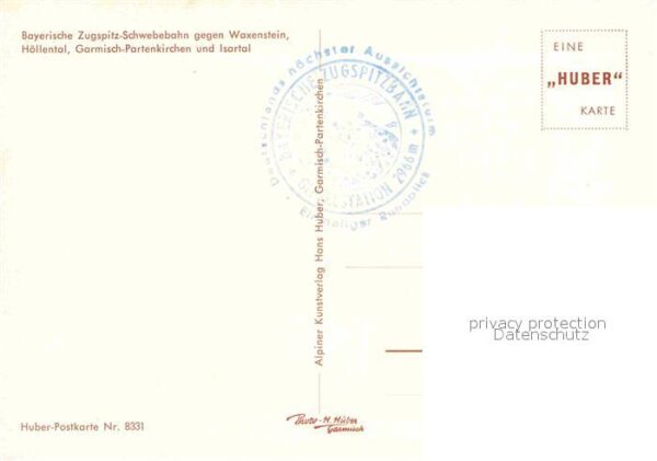 Seilbahn Bayerische Zugspitzbahn Waxenstein Höll – Bild 2