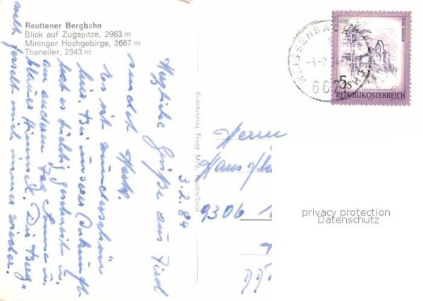 Seilbahn Reuttener Bergbahn Zugspitze Mininger H – Bild 2