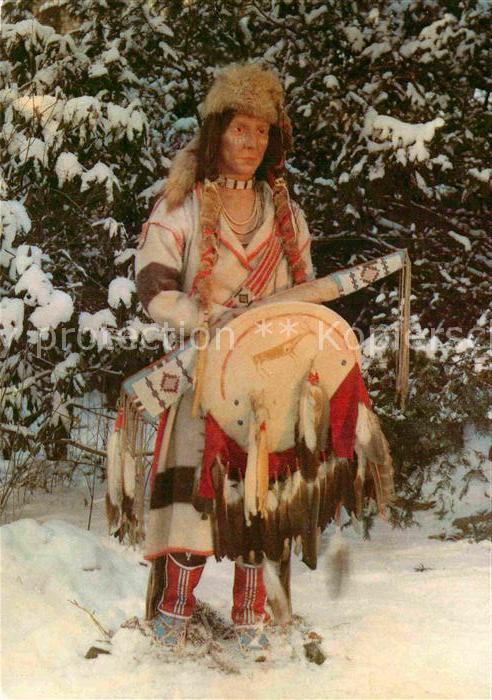 Indianer Native American Schwarzfuss-Indianer Winteranzug Karl-M