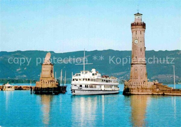 Motorschiffe MS Allgäu Lindau Bodensee Hafen