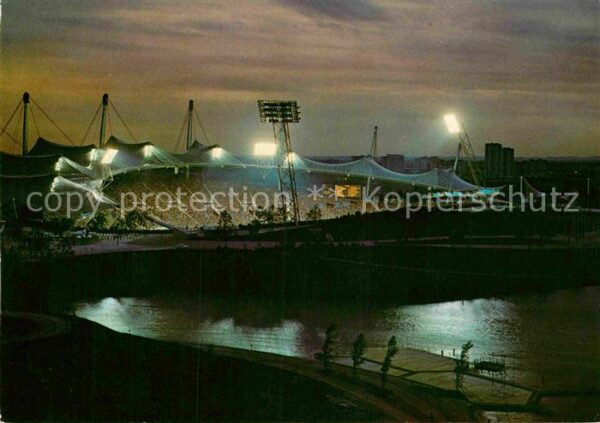 Olympia Olympiastadion bei Nacht München