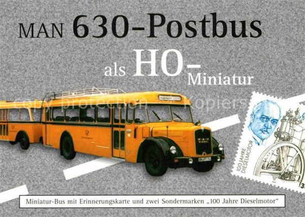 Postbus Man 630 HO-Miniatur Sondermarken 100 Ja