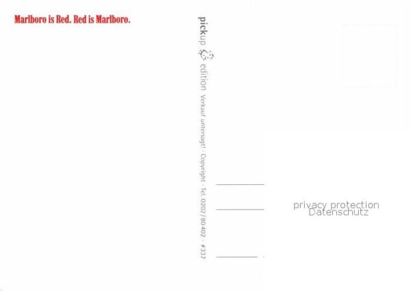 Autos Werbung Zigaretten Marlboro Red – Bild 2