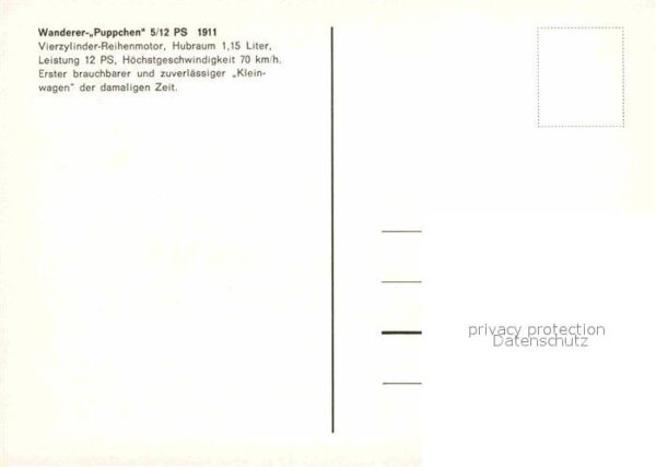 Autos Wanderer Puppchen 5/12 PS 1911 – Bild 2