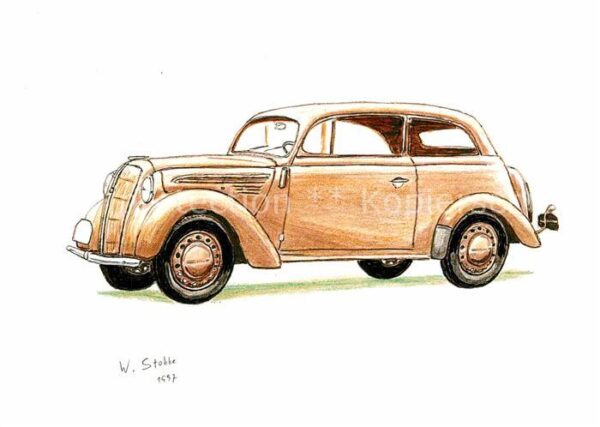 Autos Opel Kadett Limousine 1937 Künstlerkart
