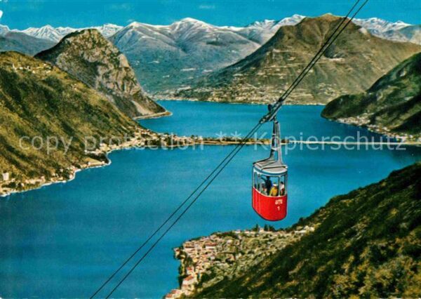 Seilbahn Serpiano Luganersee San Salvatore Monte