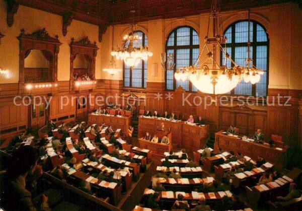 Hamburg Rathaus Bürgerschaft Plenarsaal