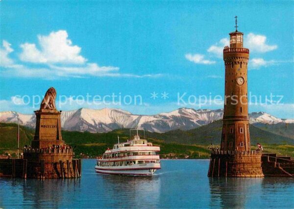 Motorschiffe Lindau Bodensee Hafen