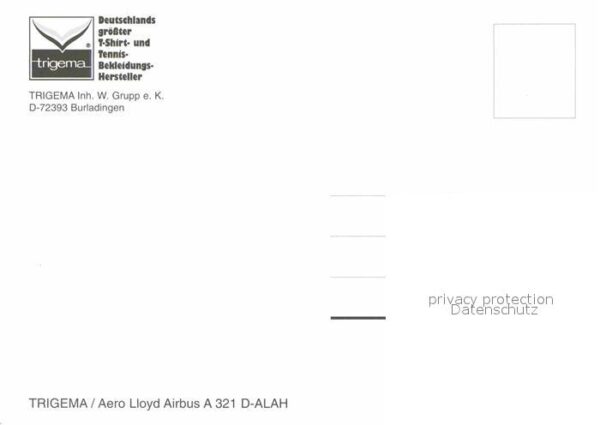Flugzeuge Zivil Trigema Aero Lloyd Airbus A 321 D-ALAH – Bild 2