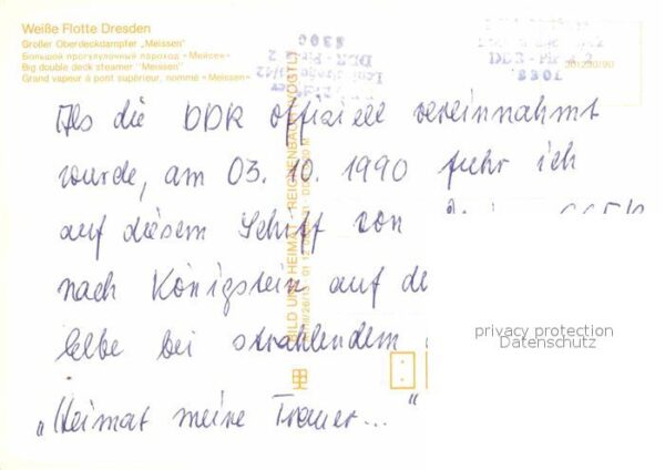 Dampfer Seitenrad Oberdeckdampfer Meissen Weisse Flotte D – Bild 2