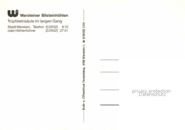 Hoehlen Caves Grottes Warstein Bilsteinhöhlen Tropfsteinsäule – Bild 2