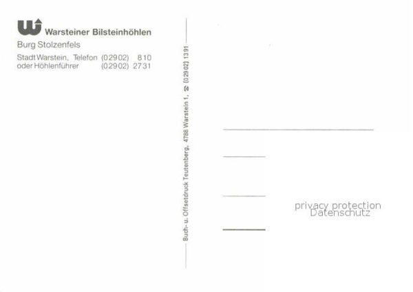 Hoehlen Caves Grottes Warstein Burg Stolzenfels – Bild 2