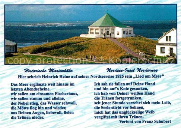 Heine Heinrich Marienhöhe Norderney Lied am Meer