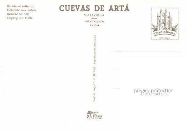 Hoehlen Caves Grottes Cuevas de Arta Mallorca Bajada al Infie – Bild 2