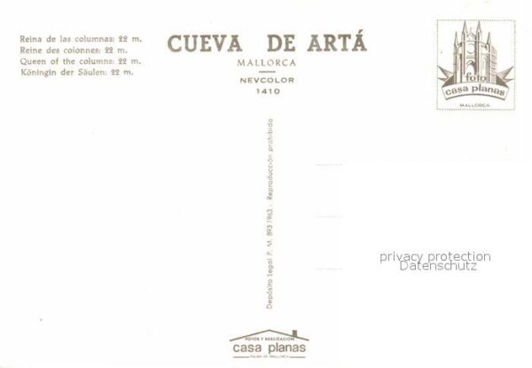 Hoehlen Caves Grottes Cueva de Arta Mallorca Reina de las Col – Bild 2