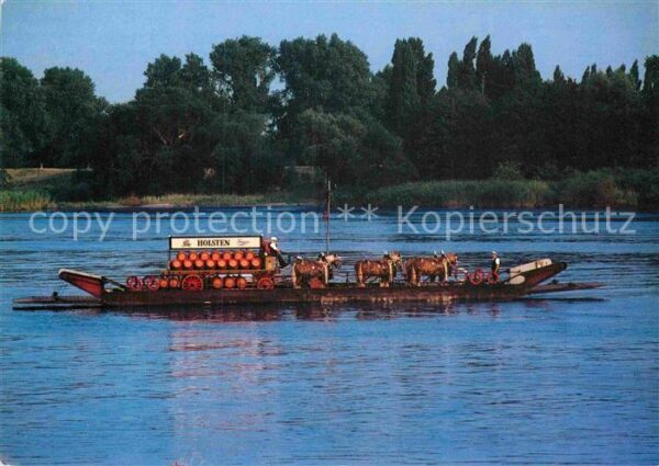 Faehre Ferry Bac Traghetto-- Zollenspieker-Hoopte Brauerei-Pferdeges