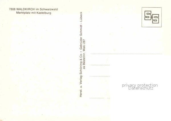 Liederkarte Waldkirch Marschlied Marktplatz Kastelb – Bild 2