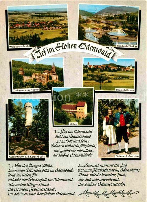 Liederkarte Tief im Hohen Odenwald Waldkatzenbach S