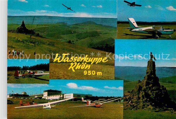 Segelflug Gliding Vol-Voile Vuolo-a-Vela Wasserkuppe Rhön Fliegerdenkmal