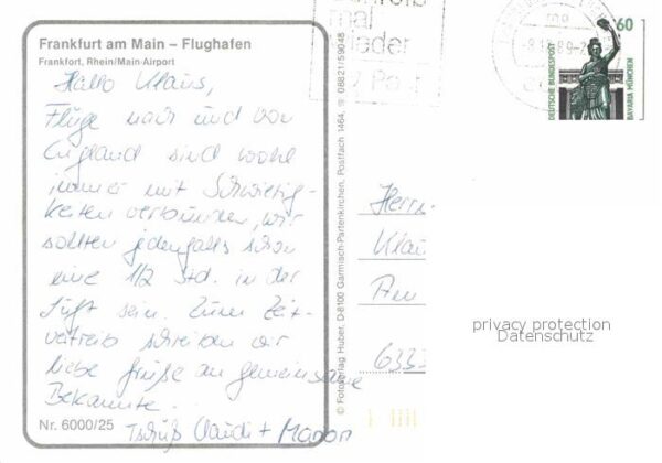 Flughafen Airport Aeroporto Rhein-Main Frankfurt Lufthansa – Bild 2