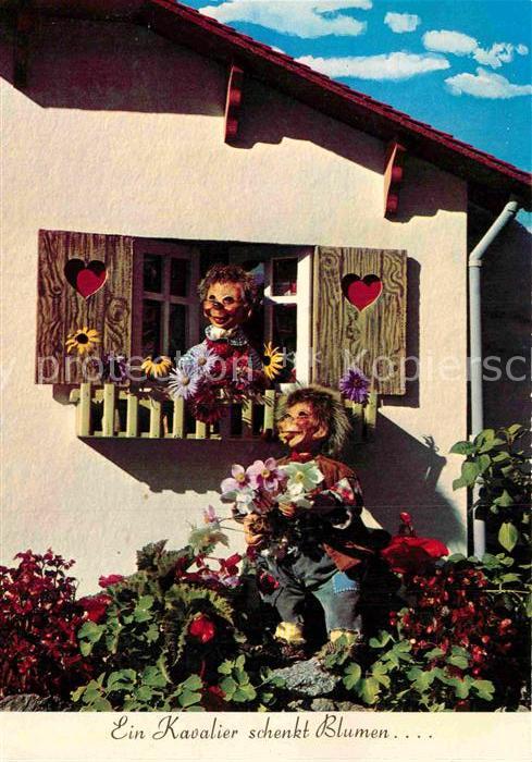 Mecki Nr. 2047 Kavalier Blumen Fenster