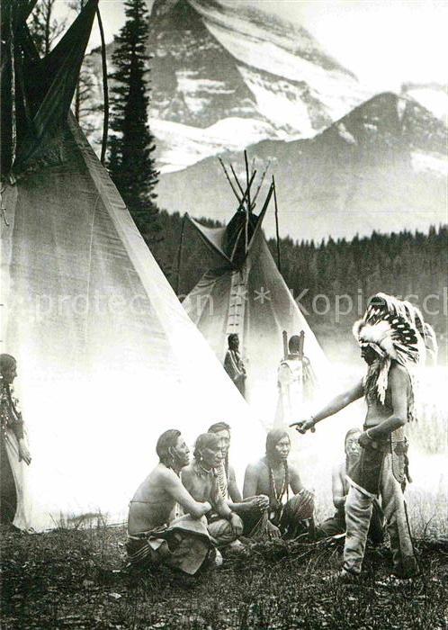 Indianer Native American Meet in Council Roland Reed 1895