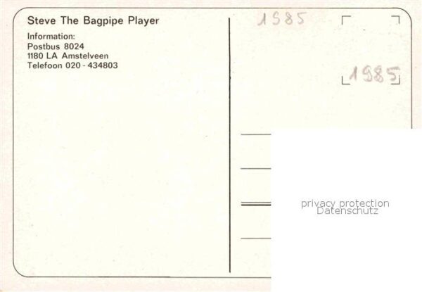Dudelsack Steve The Bagpipe Player – Bild 2