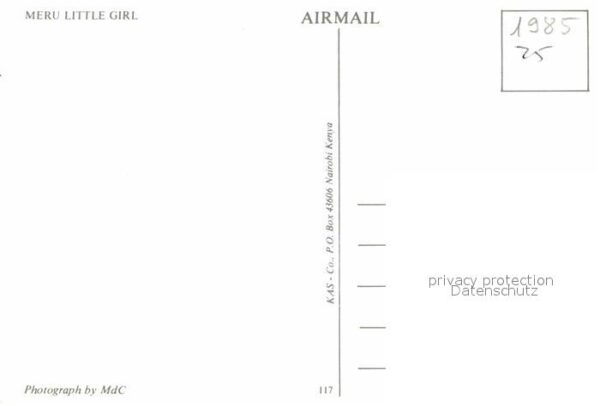 Typen Afrika Meru Little Girl – Bild 2