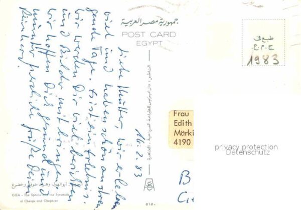 Kamel  Camel Chameau Giza Sphinx Pyramids Cheops Chephren – Bild 2