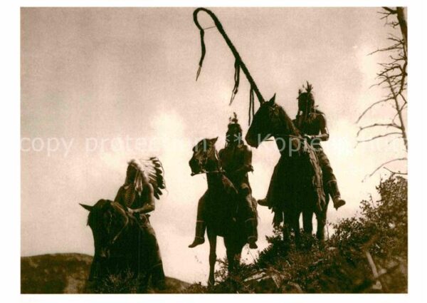 Indianer Native American Apsaroke War Group 1905