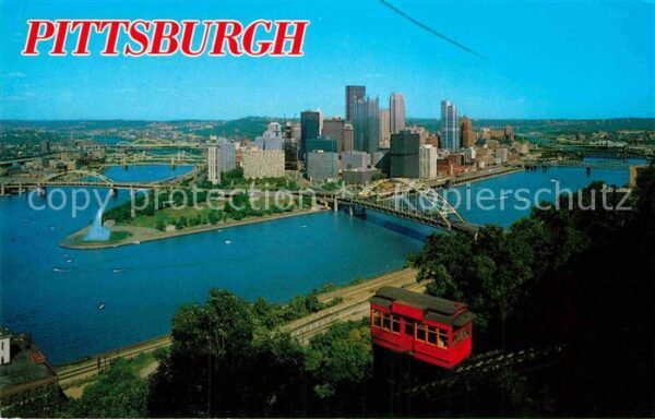 Pittsburgh The Duquesne Incline Fliegeraufnahme