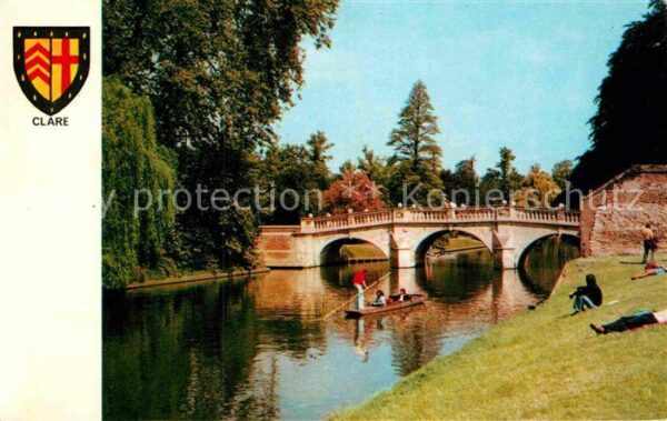 Cambridge Cambridgeshire Clare Bridge The Backs