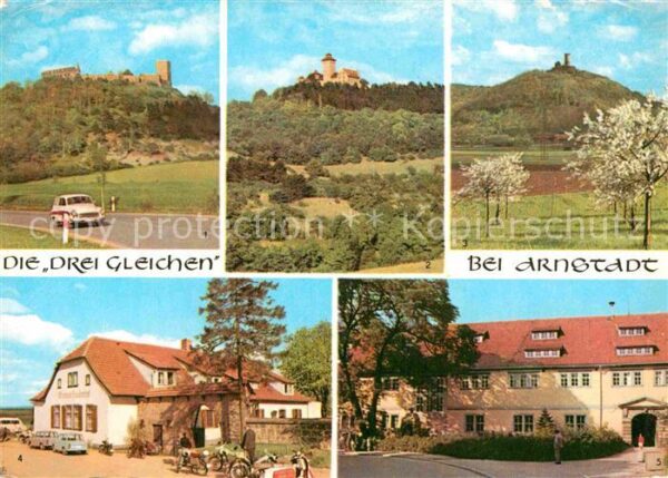 Arnstadt Ilm Die Drei Gleichen Burgruine Wachsenburg