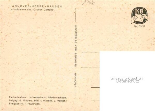 Herrenhausen Hannover Grosser Garten Fliegeraufnahme – Bild 2