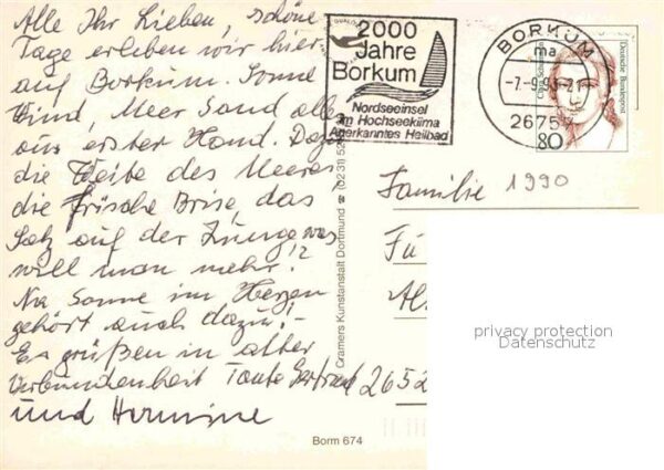 Borkum Leuchtturm Fliegeraufnahme Südstrand Ku – Bild 2