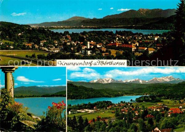 Krumpendorf Woerthersee Panorama Teilansichten