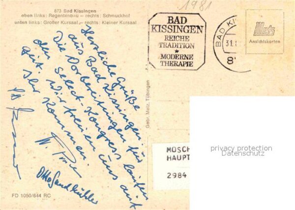 Bad Kissingen Regentenbau Schmuckhof Gr Kursaal Kl Ku – Bild 2