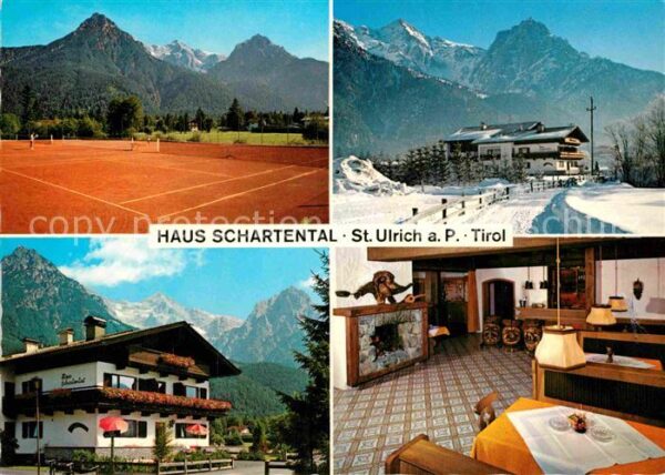 St Ulrich Pillersee Tennisplätze Haus Schartental Gastraum